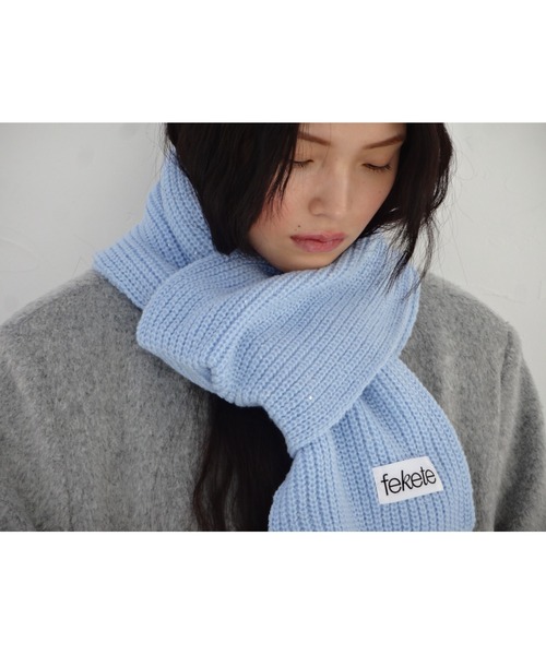 FEKETE（フェケテ）の「GLITTER MUFFLER / ラメマフラー（マフラー・レディース・ブラック/ブルー/グレー・FREE）」の10枚目の写真