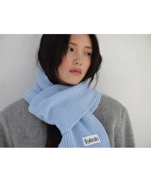 FEKETE（フェケテ）の「GLITTER MUFFLER / ラメマフラー（マフラー・レディース・ブラック/ブルー/グレー・FREE）」の11枚目の写真