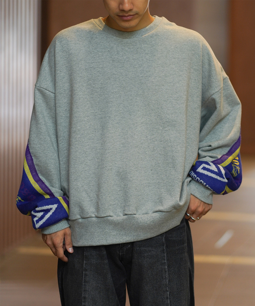 DISCOVERED(ディスカバード)の「DISCOVERED / ディスカバード MUFFLER CUTSEWN(Tシャツ/カットソー・メンズ・ブラック/グレー・3)」の3枚目の写真