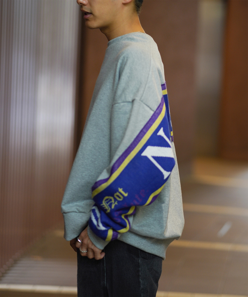 DISCOVERED(ディスカバード)の「DISCOVERED / ディスカバード MUFFLER CUTSEWN(Tシャツ/カットソー・メンズ・ブラック/グレー・3)」の4枚目の写真