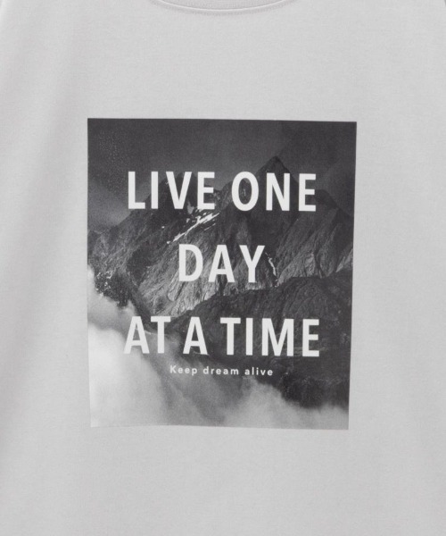 Mac-House(マックハウス)の「フォトプリント7分袖Tシャツ(Tシャツ/カットソー・メンズ・ブラック/グレイッシュベージュ/ホワイト/ライトグレー・S/M/L/XL)」の13枚目の写真