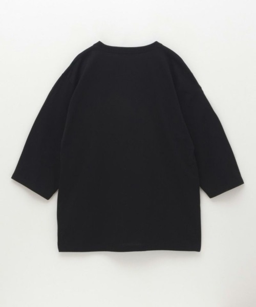 Mac-House(マックハウス)の「フォトプリント7分袖Tシャツ(Tシャツ/カットソー・メンズ・ブラック/グレイッシュベージュ/ホワイト/ライトグレー・S/M/L/XL)」の9枚目の写真