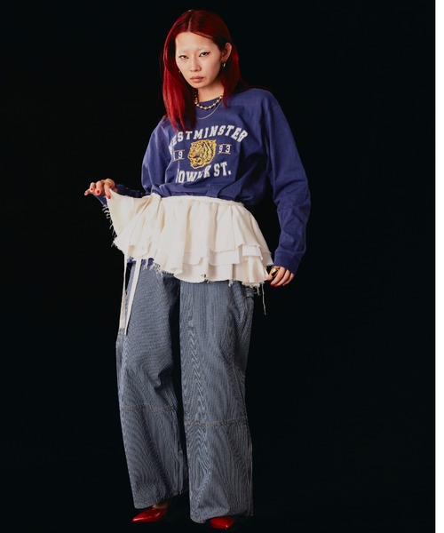 ブラウス シャツ (CREOLME)メニーウェイフリル付け衿ベルト レディース CREOLME（クレオルム）の「(CREOLME)メニーウェイフリル付け衿