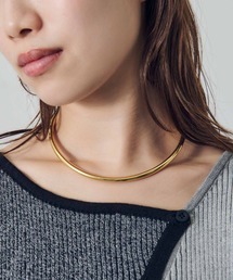 GOLDY（ゴールディ）の「【金属アレルギー軽減】ラウンド カーブ ステンレス ネックカフ（ネックレス）」