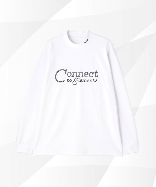 NANO universe(ナノユニバース)の「nano universe GOLF/NUGロングスリーブプリントモックネックCS(Tシャツ/カットソー・メンズ・ホワイト/レッド/ブラック・M/L)」の2枚目の写真