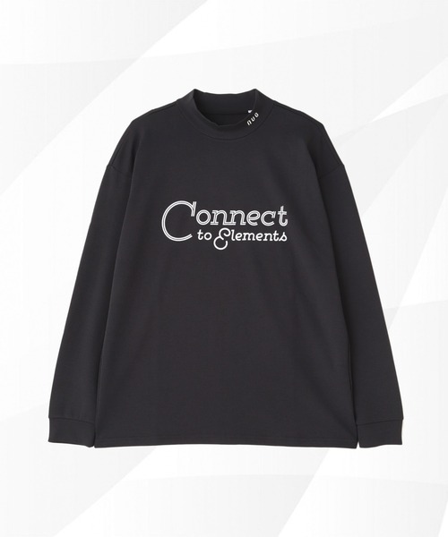 NANO universe(ナノユニバース)の「nano universe GOLF/NUGロングスリーブプリントモックネックCS(Tシャツ/カットソー・メンズ・ホワイト/レッド/ブラック・M/L)」の3枚目の写真