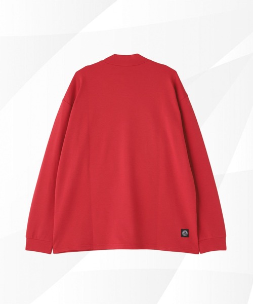 NANO universe(ナノユニバース)の「nano universe GOLF/NUGロングスリーブプリントモックネックCS(Tシャツ/カットソー・メンズ・ホワイト/レッド/ブラック・M/L)」の4枚目の写真