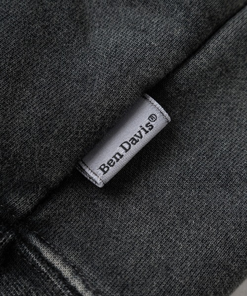 BEN DAVIS(ベンデイビス)の「【BEN DAVIS/ベンデイビス】ブランドネーム ワンポイント刺繍&バック BIGワッペンロゴ デザイン ヴィンテージ加工 ダブルジップパーカー/ フーディ(パーカー・メンズ・ネイビー/ブラック/カーキ・M/L/XL)」の13枚目の写真