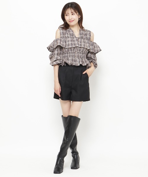 AND COUTURE(アンドクチュール)の「コンパクトショートパンツ(その他パンツ・レディース・ブラック系その他/ブラック・SMALL/MEDIUM)」の13枚目の写真