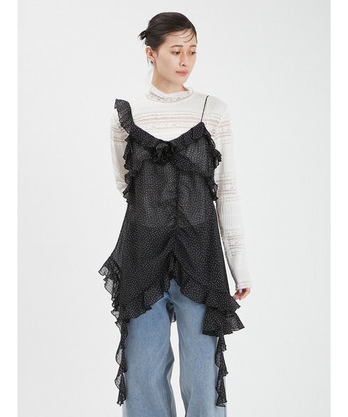 ハイネックレースプルオーバー（Tシャツ/カットソー）｜FURFUR（ファーファー）