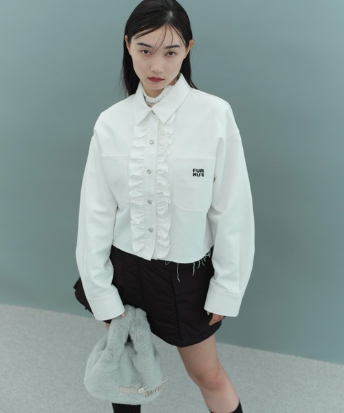 ハイネックレースプルオーバー（Tシャツ/カットソー）｜FURFUR（ファーファー）