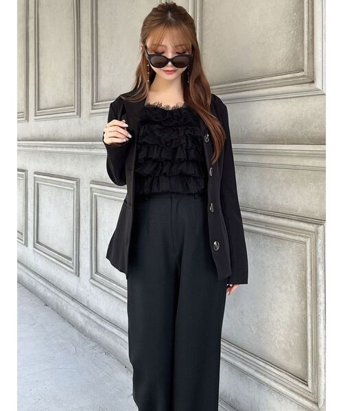 RESEXXY（リゼクシー）の「ペプラムテーラードジャケット（テーラードジャケット・レディース・ブラック/アイボリー/グリーン・FREE）」の19枚目の写真