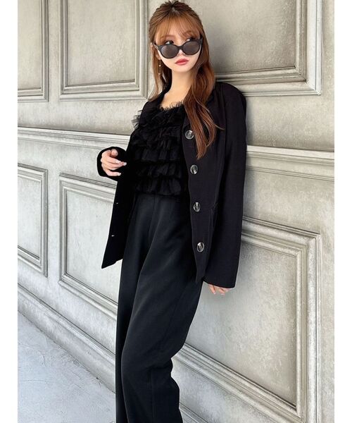 RESEXXY（リゼクシー）の「ペプラムテーラードジャケット（テーラードジャケット・レディース・ブラック/アイボリー/グリーン・FREE）」の20枚目の写真