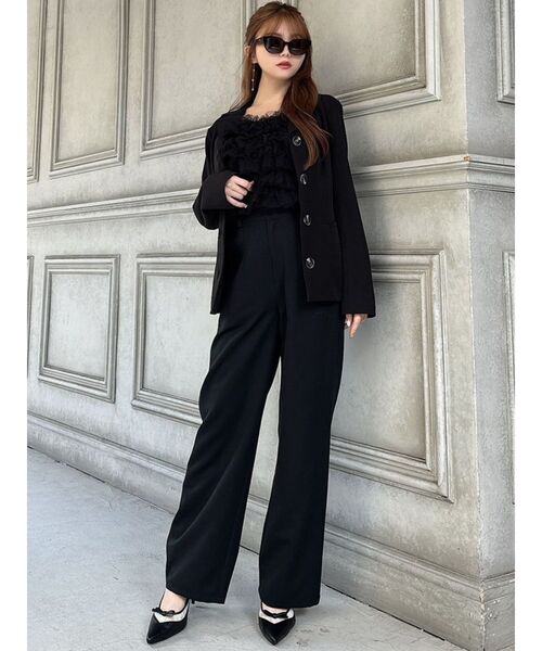 RESEXXY（リゼクシー）の「ペプラムテーラードジャケット（テーラードジャケット・レディース・ブラック/アイボリー/グリーン・FREE）」の22枚目の写真