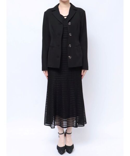 RESEXXY（リゼクシー）の「ペプラムテーラードジャケット（テーラードジャケット・レディース・ブラック/アイボリー/グリーン・FREE）」の6枚目の写真