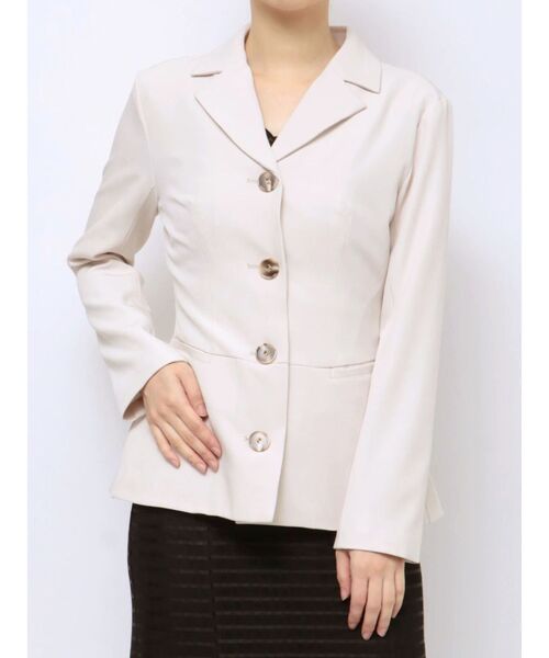 RESEXXY（リゼクシー）の「ペプラムテーラードジャケット（テーラードジャケット・レディース・ブラック/アイボリー/グリーン・FREE）」の10枚目の写真