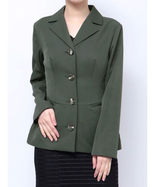 RESEXXY（リゼクシー）の「ペプラムテーラードジャケット（テーラードジャケット・レディース・ブラック/アイボリー/グリーン・FREE）」の12枚目の写真