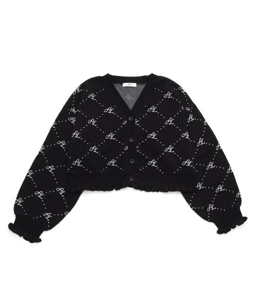 algy(アルジー)の「ソウガラニットカーデ(カーディガン/ボレロ・キッズ・ブラック/オフホワイト・XX-SMALL/X-SMALL/SMALL/MEDIUM)」の1枚目の写真