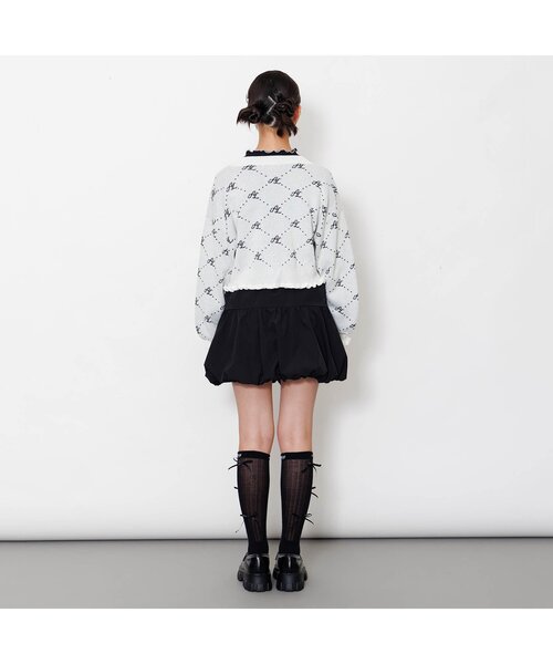 algy(アルジー)の「ソウガラニットカーデ(カーディガン/ボレロ・キッズ・ブラック/オフホワイト・XX-SMALL/X-SMALL/SMALL/MEDIUM)」の4枚目の写真