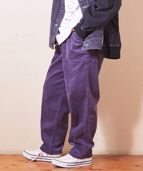 CUBE SUGAR（キューブシュガー）の「6Wサッカーコールダブルポケットギャザーパンツ（その他パンツ・レディース・ベージュ/パープル/スミクロ/マルチ/ブラウン・M）」の5枚目の写真