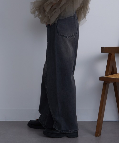 MAISON BREEZE（メゾンブリーズ）の「【MAISON BREEZE】センターシームデニム DTK（デニムパンツ・レディース・ブルー/ブラック/サックスブルー・M/S）」の19枚目の写真