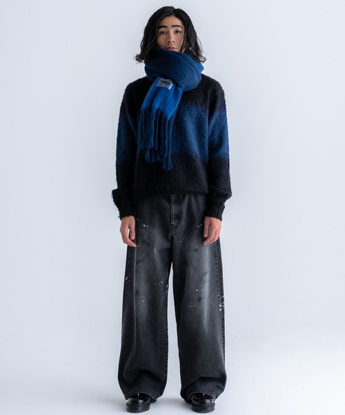 Cashmere Blend Gradation Muffler / カシミヤブレンドグラデーション