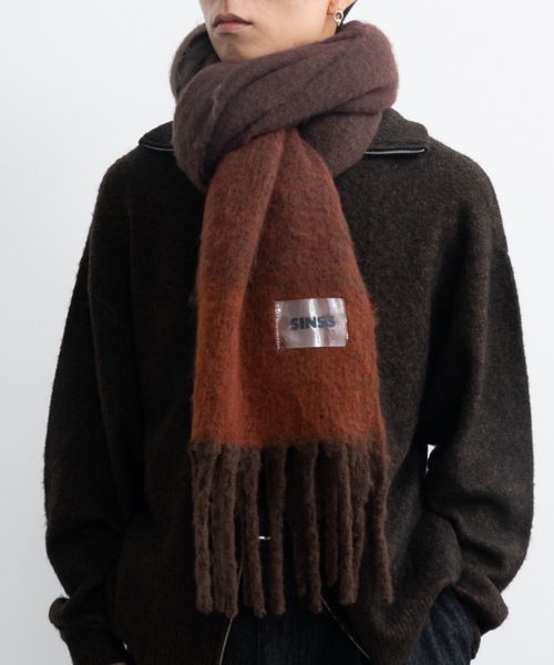 Cashmere Blend Gradation Muffler / カシミヤブレンドグラデーション