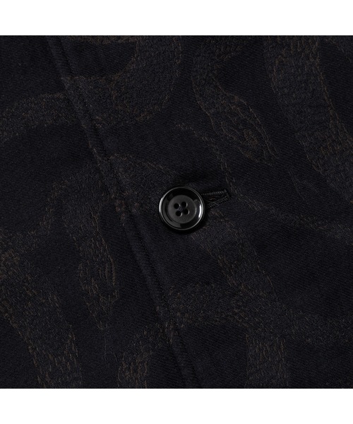 セール】JACQUARD HALF COAT ＜SNAKE PATTERN＞（ステンカラー