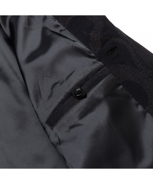 JACQUARD HALF COAT ＜SNAKE PATTERN＞（ステンカラーコート
