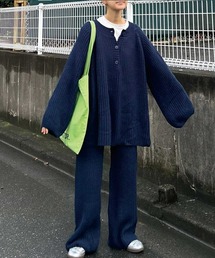 CORNERS | 【CORNERS by KR】ローゲージニットパンツ【セットアップ可能】(その他パンツ)