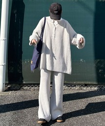 CORNERS | 【CORNERS by KR】ローゲージニットパンツ【セットアップ可能】(その他パンツ)