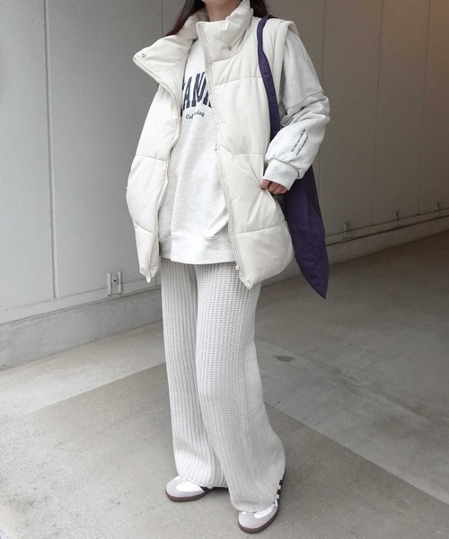 CORNERS（コーナーズ）の「【CORNERS by KR】ローゲージニットパンツ【セットアップ可能】（その他パンツ・レディース・ブラック/グレー/ネイビー/ライトグレー/ブラウン・M）」の16枚目の写真