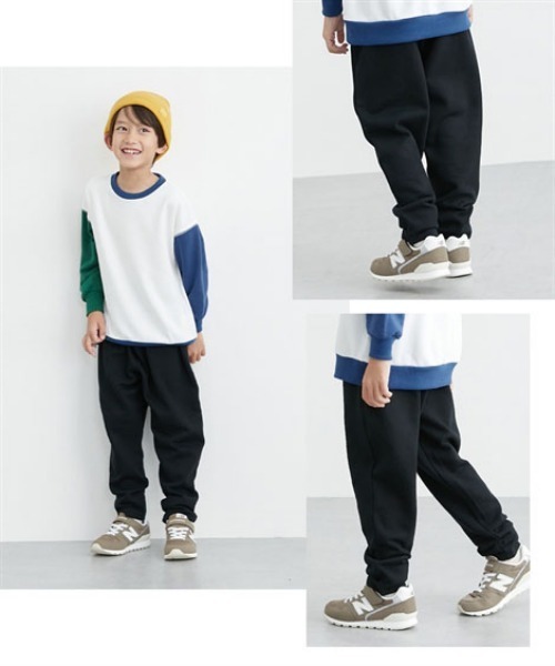 QUNTSTYLE(キュントスタイル)の「裏起毛 サルエルパンツ(その他パンツ・キッズ・カーキ/ブラック・100/110/120/130/140/150/160)」の5枚目の写真