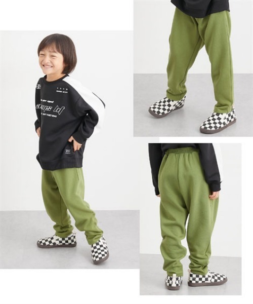 QUNTSTYLE(キュントスタイル)の「裏起毛 サルエルパンツ(その他パンツ・キッズ・カーキ/ブラック・100/110/120/130/140/150/160)」の4枚目の写真