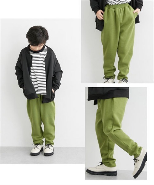QUNTSTYLE(キュントスタイル)の「裏起毛 サルエルパンツ(その他パンツ・キッズ・カーキ/ブラック・100/110/120/130/140/150/160)」の3枚目の写真