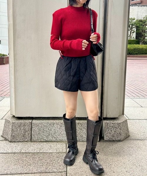 mebole(メボレ)の「アームカバーニットセーター(ニット/セーター・レディース・ベージュ/ホワイト/レッド/グレー/ブラック・FREE)」の10枚目の写真