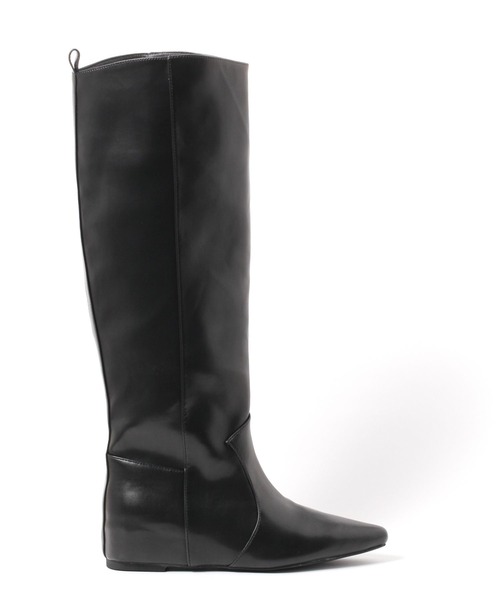 saloon（サルーン）の「SALOON(サルーン)/ワイドロングブーツ（ブーツ・レディース・ブラック/ベージュ・LARGE/MEDIUM/SMALL）」の22枚目の写真