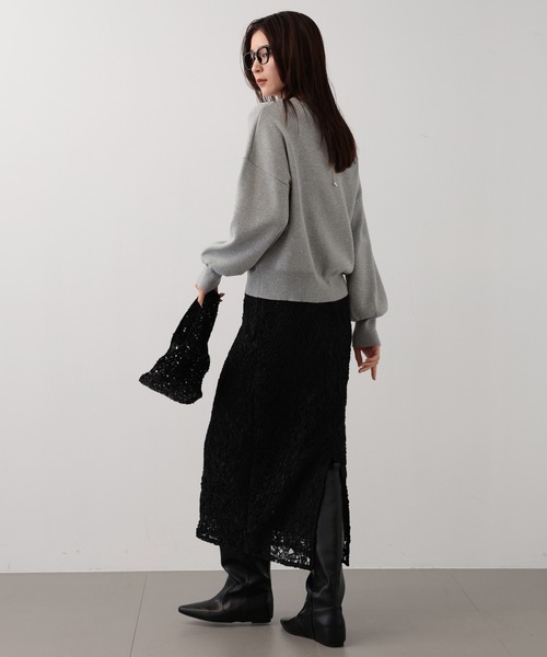 saloon（サルーン）の「SALOON(サルーン)/ワイドロングブーツ（ブーツ・レディース・ブラック/ベージュ・LARGE/MEDIUM/SMALL）」の19枚目の写真