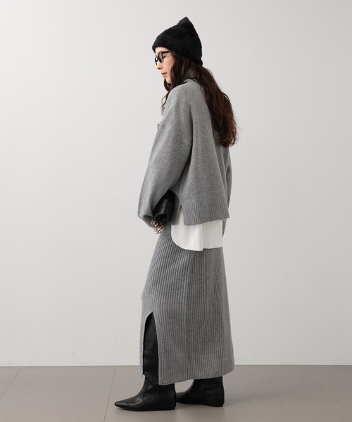 saloon（サルーン）の「SALOON(サルーン)/ワイドロングブーツ（ブーツ・レディース・ブラック/ベージュ・LARGE/MEDIUM/SMALL）」の14枚目の写真