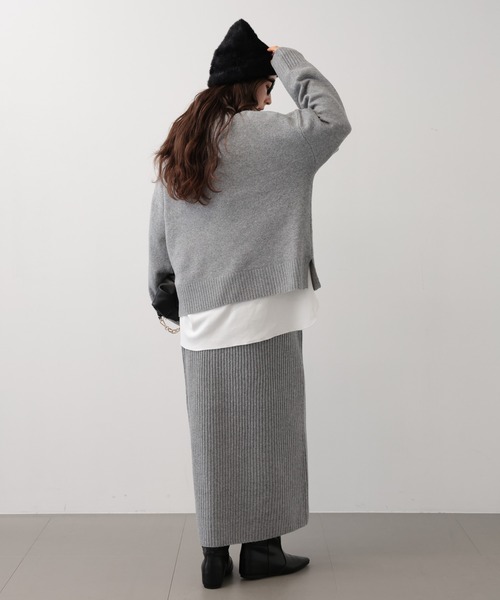 saloon（サルーン）の「SALOON(サルーン)/ワイドロングブーツ（ブーツ・レディース・ブラック/ベージュ・LARGE/MEDIUM/SMALL）」の15枚目の写真