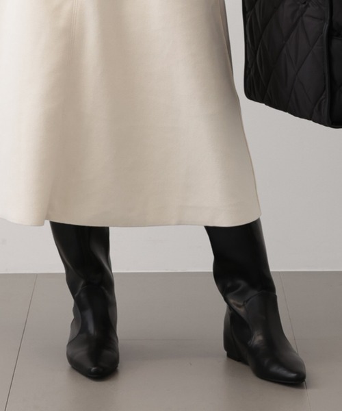 saloon（サルーン）の「SALOON(サルーン)/ワイドロングブーツ（ブーツ・レディース・ブラック/ベージュ・LARGE/MEDIUM/SMALL）」の17枚目の写真