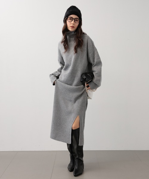 saloon（サルーン）の「SALOON(サルーン)/ワイドロングブーツ（ブーツ・レディース・ブラック/ベージュ・LARGE/MEDIUM/SMALL）」の13枚目の写真