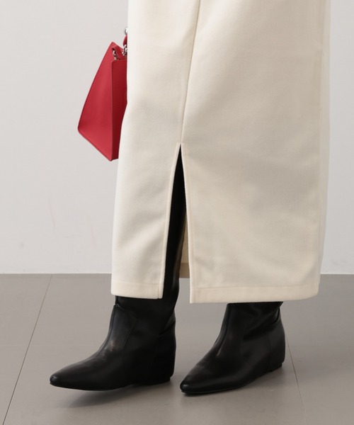 saloon（サルーン）の「SALOON(サルーン)/ワイドロングブーツ（ブーツ・レディース・ブラック/ベージュ・LARGE/MEDIUM/SMALL）」の5枚目の写真