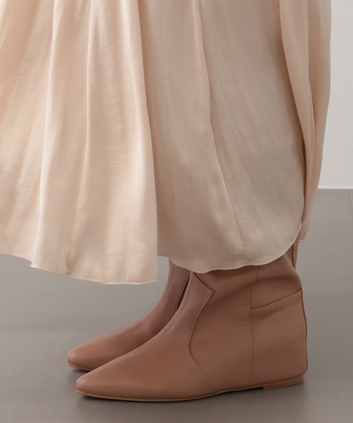 saloon（サルーン）の「SALOON(サルーン)/ワイドロングブーツ（ブーツ・レディース・ブラック/ベージュ・LARGE/MEDIUM/SMALL）」の10枚目の写真