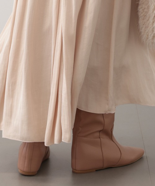 saloon（サルーン）の「SALOON(サルーン)/ワイドロングブーツ（ブーツ・レディース・ブラック/ベージュ・LARGE/MEDIUM/SMALL）」の11枚目の写真