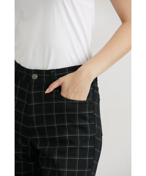 slattgir(スラットジール)の「高身長 ストレッチ裏フリースストレートパンツ(股下80cm) 丈長め・トールサイズ(その他パンツ・レディース・カーキ/ブラック系その他/ブラック・88/84/80/73/70/67/104/96/64/76)」の4枚目の写真