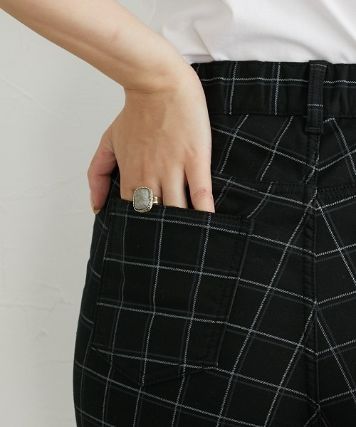 slattgir(スラットジール)の「高身長 ストレッチ裏フリースストレートパンツ(股下80cm) 丈長め・トールサイズ(その他パンツ・レディース・カーキ/ブラック系その他/ブラック・88/84/80/73/70/67/104/96/64/76)」の8枚目の写真
