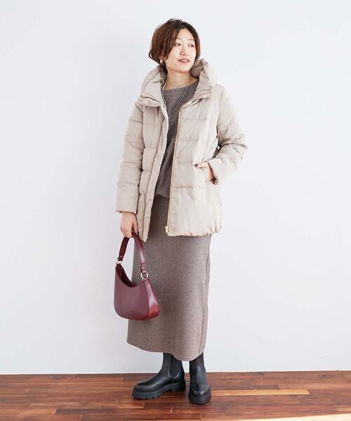 le.coeur blanc（ルクールブラン）の「チェックジャージータイトスカート（スカート・レディース・ブラウン系その他2/ブラック系その他・38）」の20枚目の写真