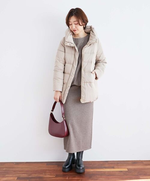 le.coeur blanc（ルクールブラン）の「チェックジャージータイトスカート（スカート・レディース・ブラウン系その他2/ブラック系その他・38）」の21枚目の写真