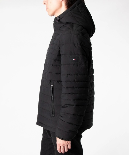 TOMMY HILFIGER(トミーヒルフィガー)の「TOMMY HILFIGER STRETCH QUILTED HOODY トミーヒルフィガー ストレッチ キルト 中わたジャケット(ダウンジャケット/コート・メンズ・ブラック/ネイビー・MEDIUM/LARGE/SMALL/X-LARGE)」の22枚目の写真